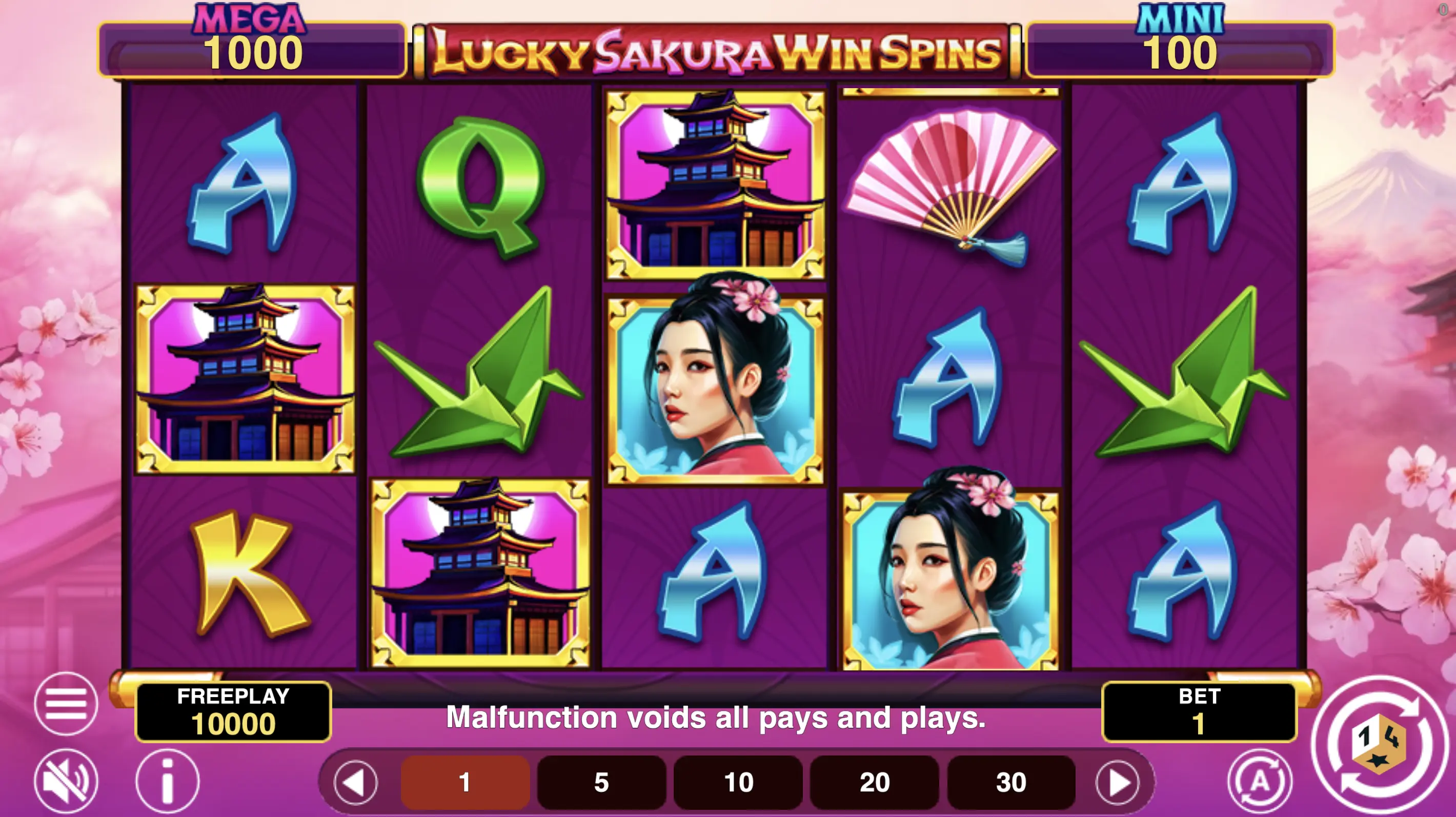 Lucky Sakura Win Spins by 1spin4win